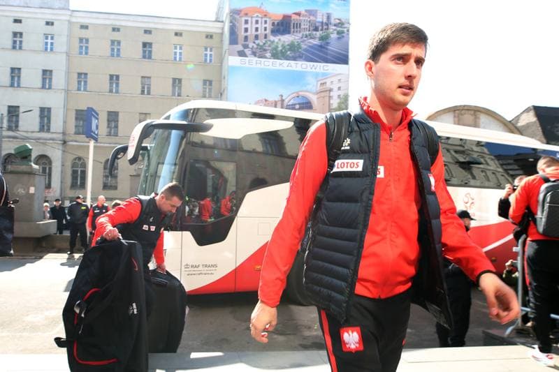 Football. Poland national team. Arrival. 25.03.2018