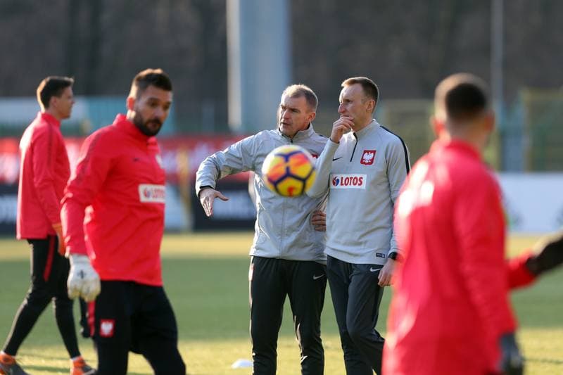 Football. Poland national team. Training. 25.03.2018