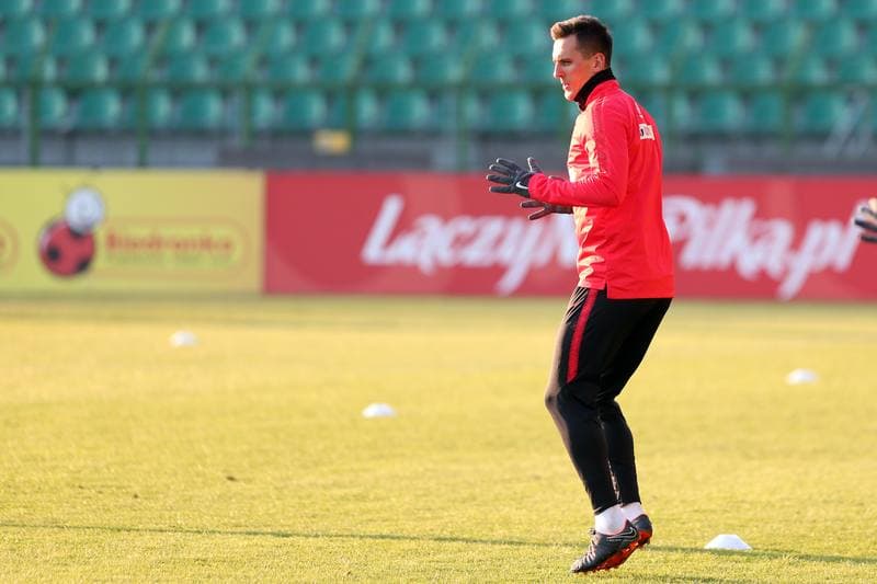 Football. Poland national team. Training. 25.03.2018