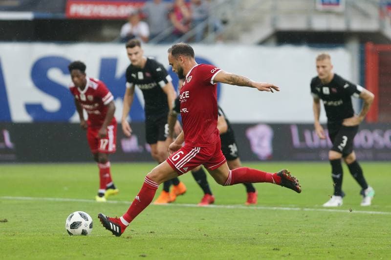 Football. Lotto Ekstraklasa. Piast Gliwice - Cracovia Krakow. 24.08.2018