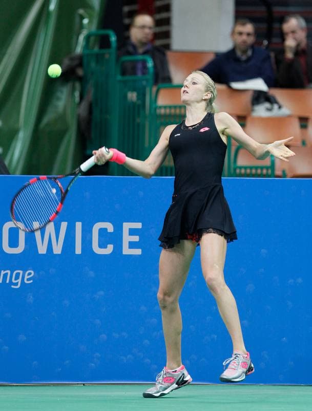 Tennis. Katowice Open. Agnieszka Radwanska - Yanina Wickmayer. 07.04.2015