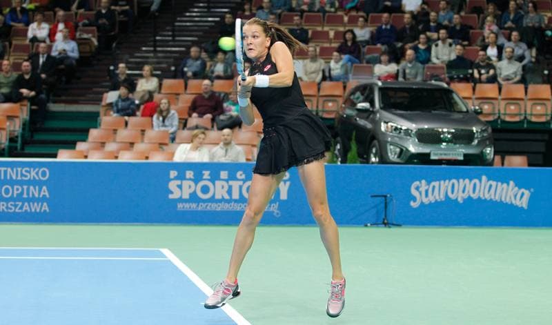 Tennis. Katowice Open. Agnieszka Radwanska - Yanina Wickmayer. 07.04.2015