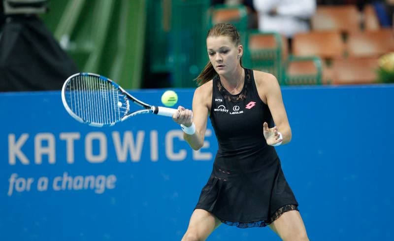 Tennis. Katowice Open. Agnieszka Radwanska - Yanina Wickmayer. 07.04.2015