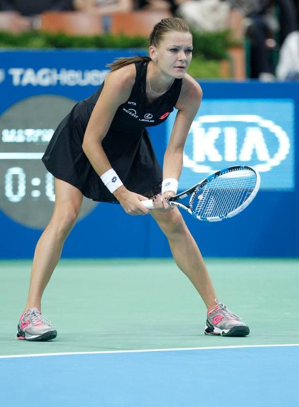 Tennis. Katowice Open. Agnieszka Radwanska - Yanina Wickmayer. 07.04.2015