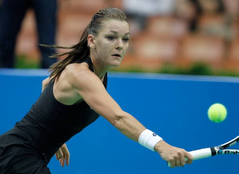 Tennis. Katowice Open. Agnieszka Radwanska - Yanina Wickmayer. 07.04.2015