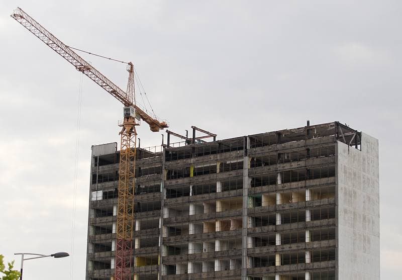 Building Demolition. Katowice. 26.06.2015