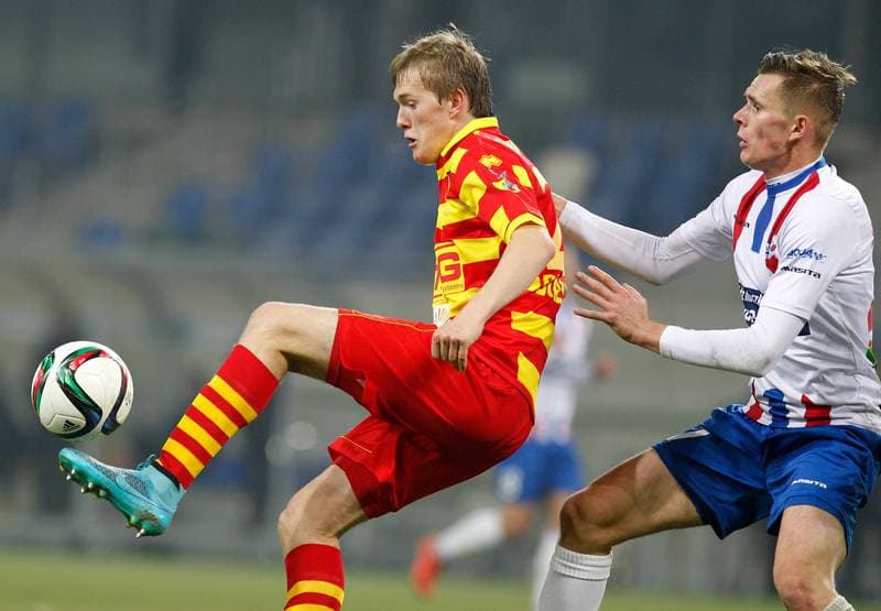 Football. PKO BP Ekstraklasa. Podbeskidzie Bielsko Biala - Jagiellonia Bialystok. 02.11.2015