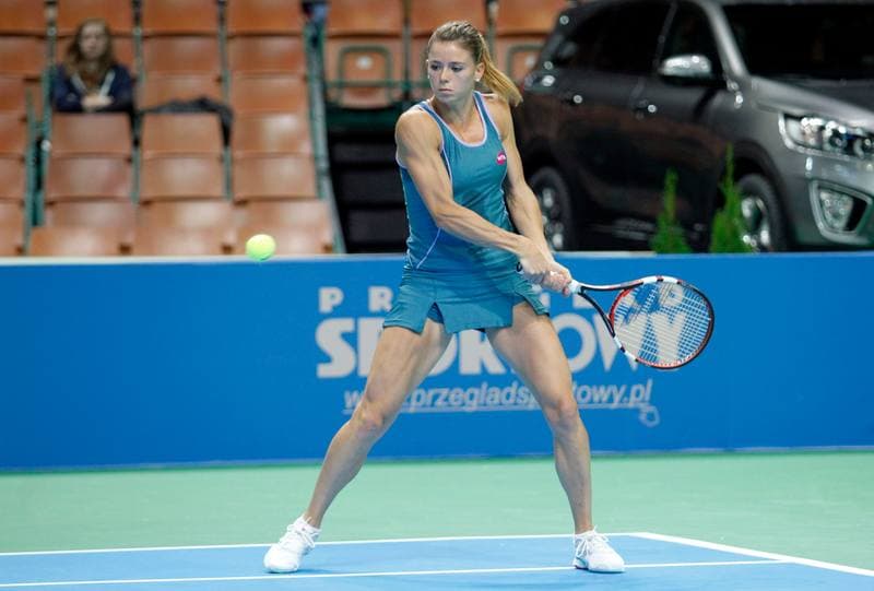 Tennis. Katowice Open. Agnieszka Radwanska - Yanina Wickmayer. 07.04.2015