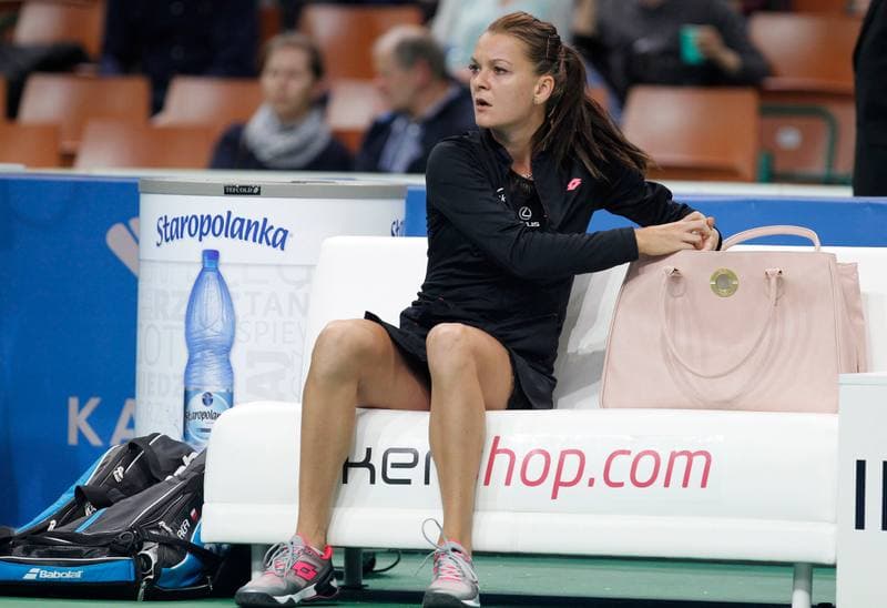 Tennis. Katowice Open. Agnieszka Radwanska - Yanina Wickmayer. 07.04.2015