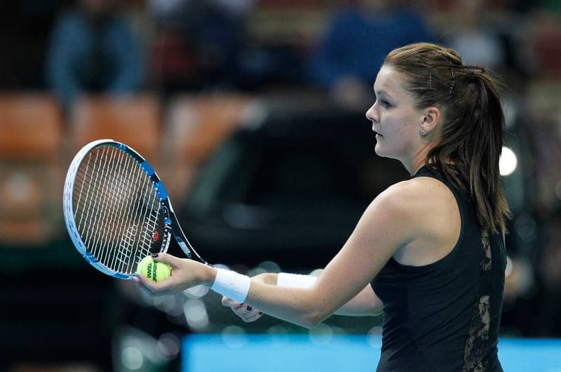 Tennis. Katowice Open. Agnieszka Radwanska - Yanina Wickmayer. 07.04.2015