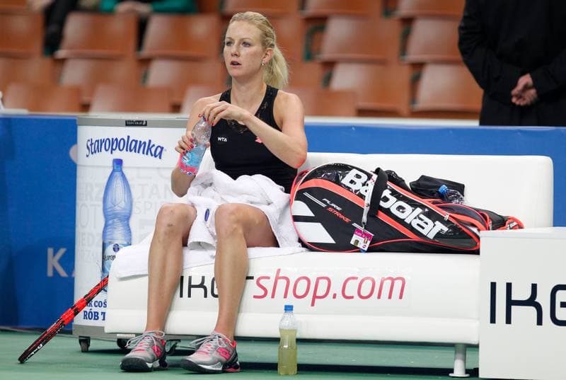 Tennis. Katowice Open. Agnieszka Radwanska - Yanina Wickmayer. 07.04.2015