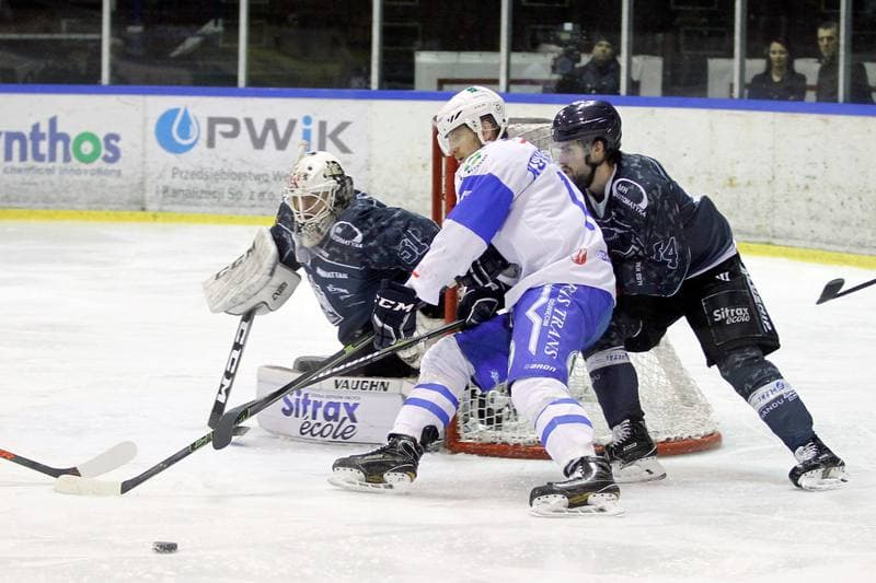 Ice Hockey. Polska Hokej Liga. Unia Oswiecim - MH Automatyka Gdansk. 01.02.2018