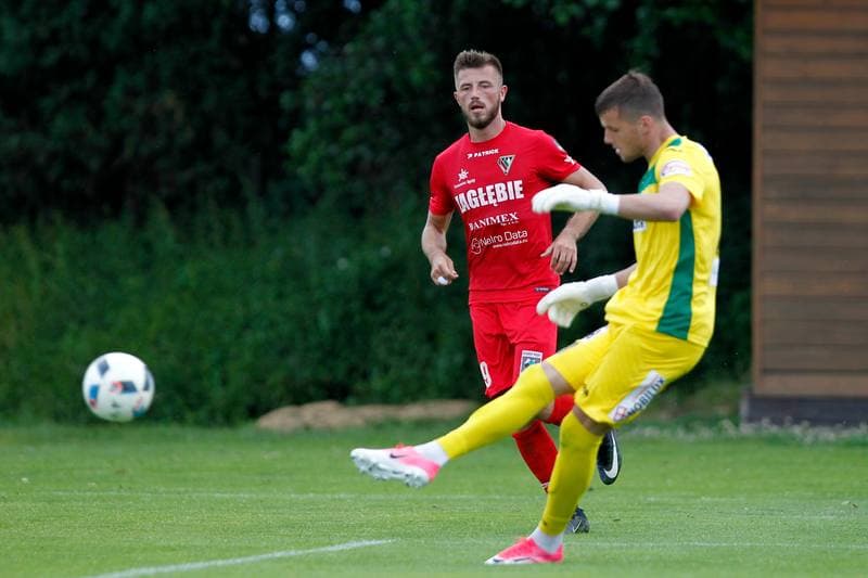 Football. Sparing. Zaglebie Sosnowiec - Karpaty Lwow. 01.07.2017