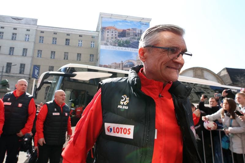 Football. Poland national team. Arrival. 25.03.2018