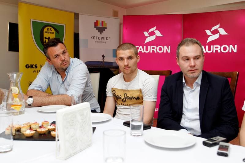 Ice Hockey. GKS Katowice. Press Conference. 12.04.2018