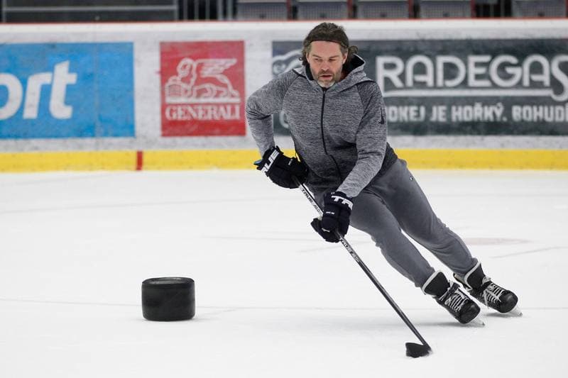 Ice Hockey. Ocelari Trinec. Training. 21.10.2018