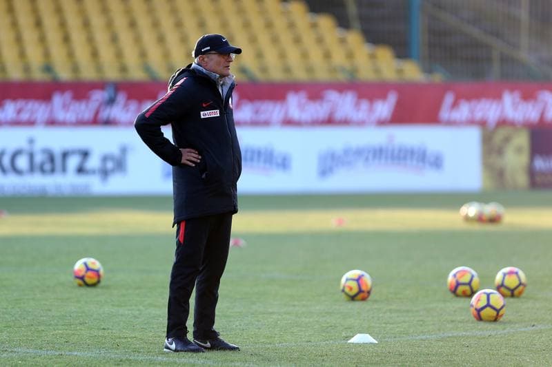 Football. Poland national team. Training. 25.03.2018