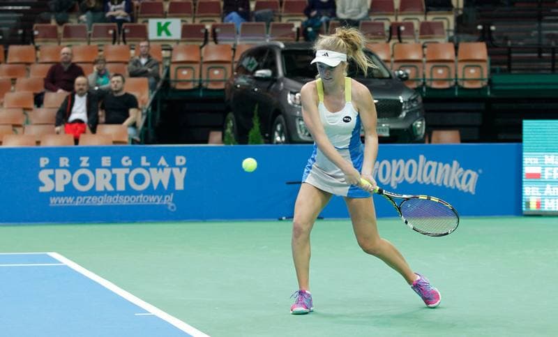 Tennis. Katowice Open. Agnieszka Radwanska - Yanina Wickmayer. 07.04.2015