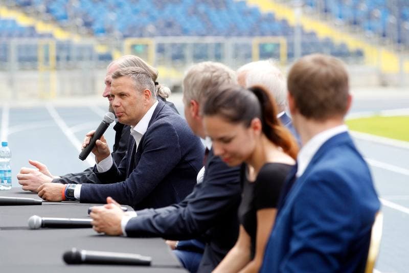 Athletics. Memorial im. Janusza Kusocinskiego. Press Conference. 14.05.2018