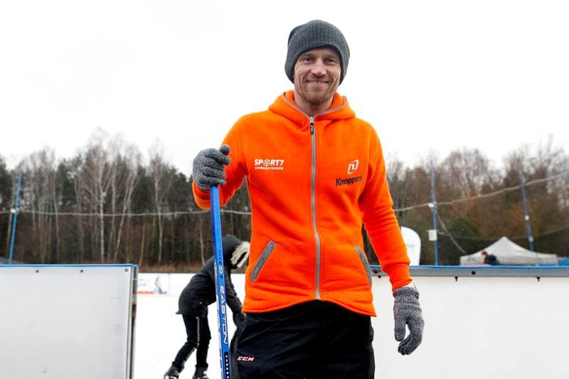Ice Hockey. Mariusz Czerkawski. Training. 11.02.2019