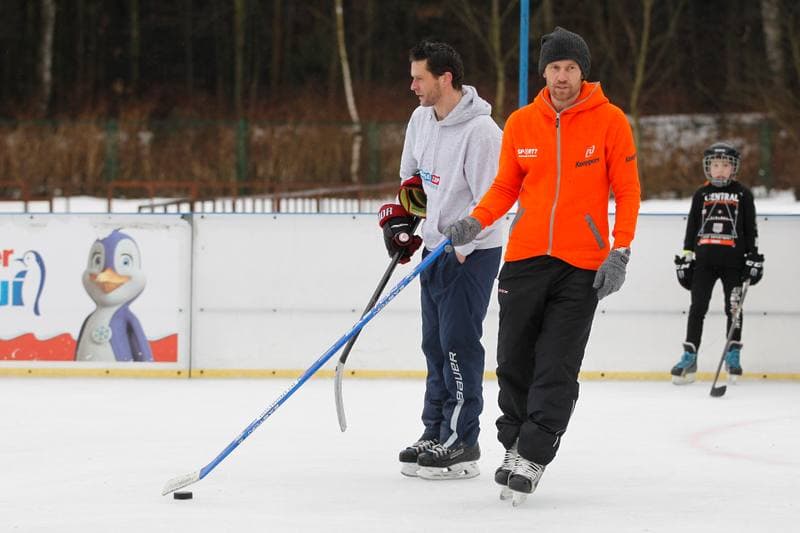 Ice Hockey. Mariusz Czerkawski. Training. 11.02.2019