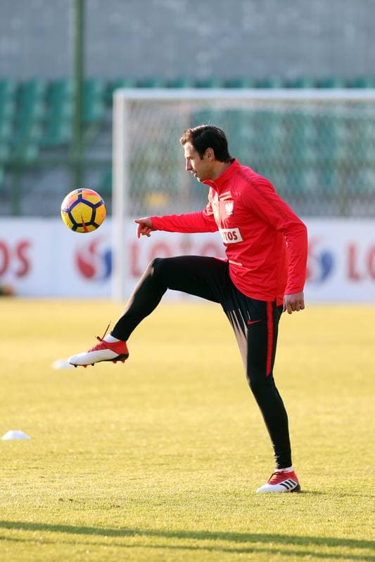 Football. Poland national team. Training. 25.03.2018