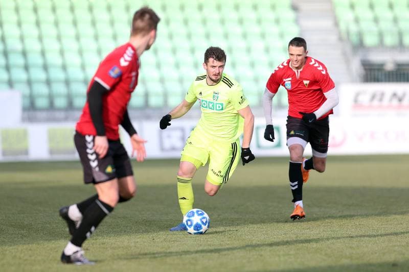 Football. Sparing. MFK Karvina - GKS Tychy. 01.02.2019