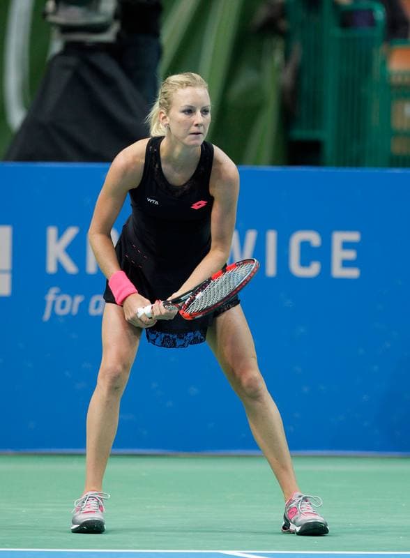 Tennis. Katowice Open. Agnieszka Radwanska - Yanina Wickmayer. 07.04.2015