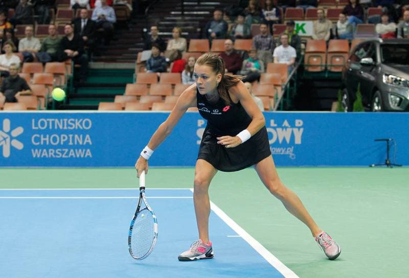 Tennis. Katowice Open. Agnieszka Radwanska - Yanina Wickmayer. 07.04.2015