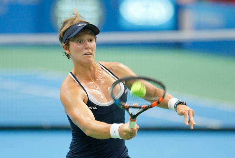 Tennis. Katowice Open. Agnieszka Radwanska - Yanina Wickmayer. 07.04.2015