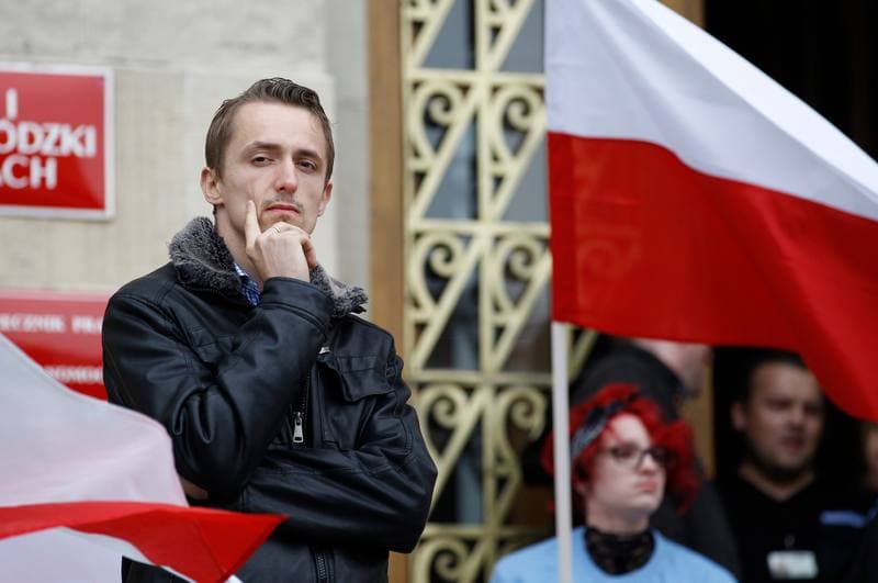 Protest KWW Stonoga Partia Polska. Katowice. 25.09.2015