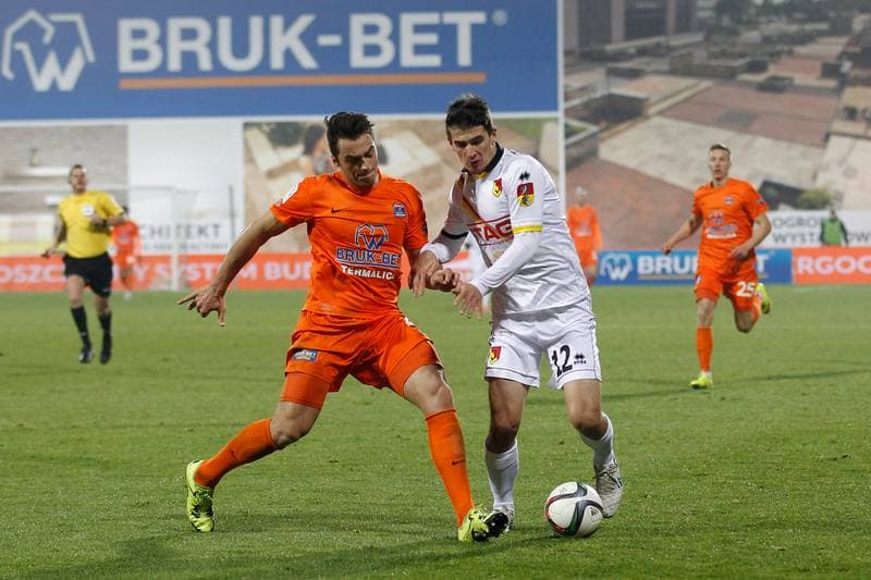 Football. PKO BP Ekstraklasa. Termalica Bruk-Bet Nieciecza - Jagiellonia Bialystok. 16.12.2015