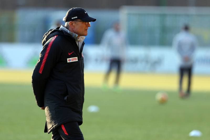 Football. Poland national team. Training. 25.03.2018