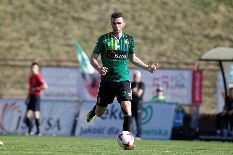 Football. II Liga. GKS 1962 Jastrzebie - Warta Poznan. 14.04.2018
