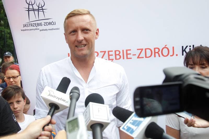 Football. Kamil Glik. Press Conference. 24.06.2017
