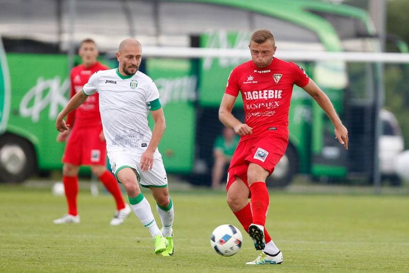Football. Sparing. Zaglebie Sosnowiec - Karpaty Lwow. 01.07.2017