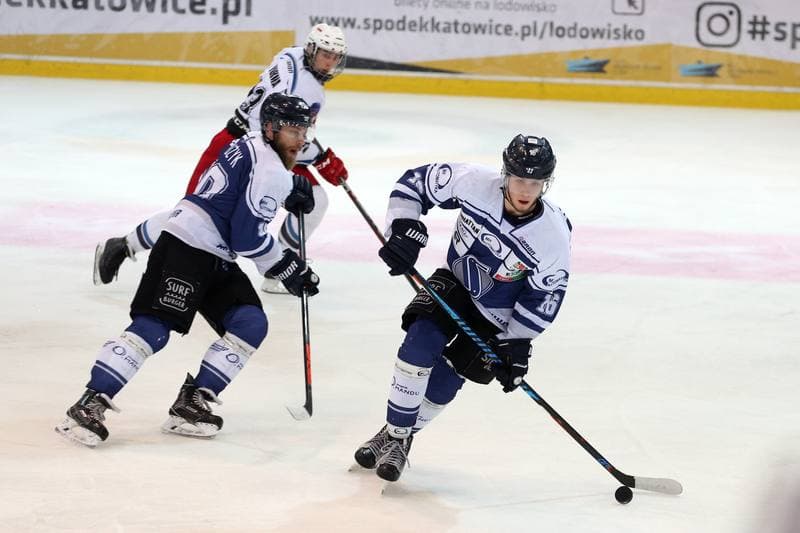 Ice Hockey. Polska Hokej Liga. SMS PZHL Katowice - Automatyka Gdansk. 12.10.2017