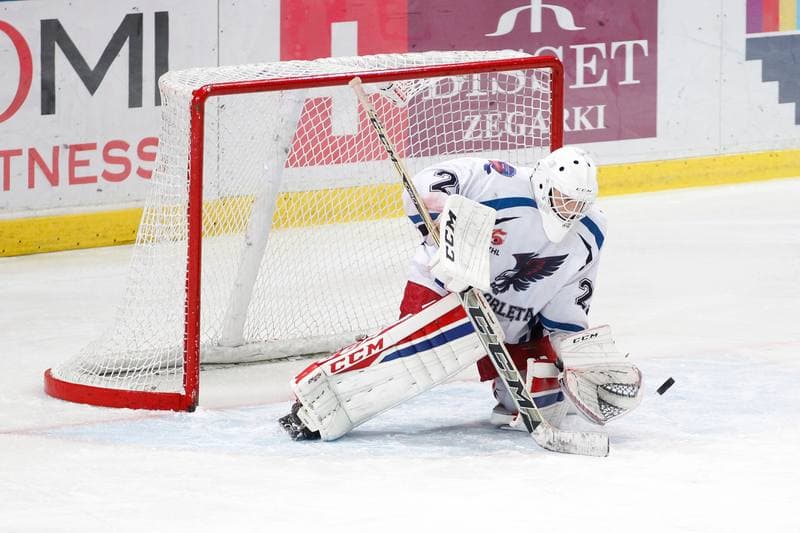 Ice Hockey. Polska Hokej Liga. SMS PZHL Katowice - MH Automatyka Gdansk. 23.10.2017