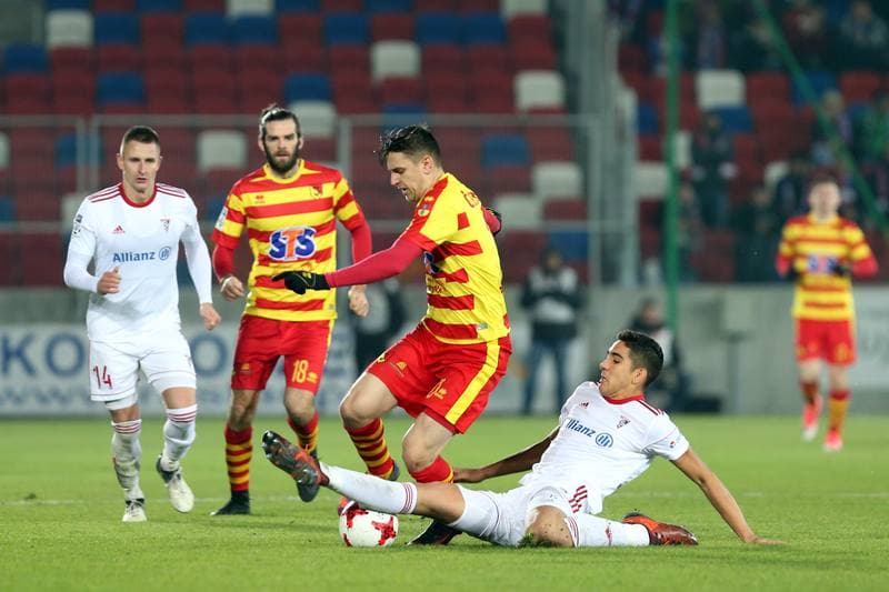 Football. Lotto Ekstraklasa. Gornik Zabrze - Jagiellonia Bialystok. 24.11.2017