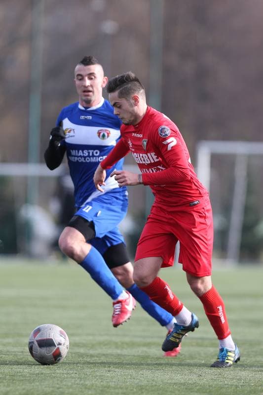 Football. Sparing. Zaglebie Sosnowiec - Puszcza Niepolomice. 31.01.2018