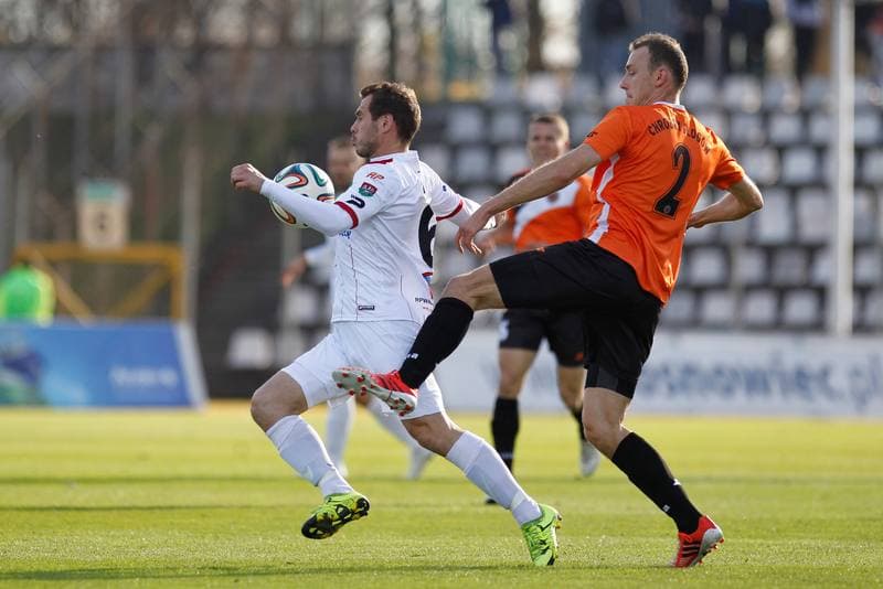 Football. I Liga. Zaglebie Sosnowiec - Chrobry Glogow. 08.11.2015