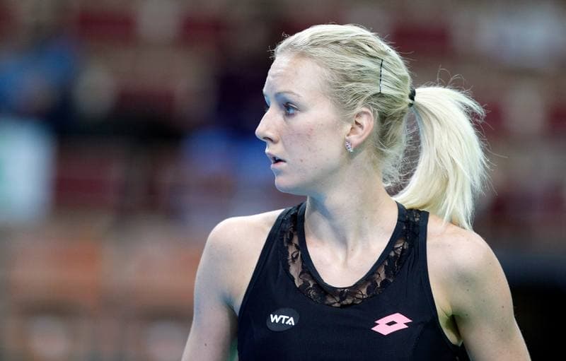 Tennis. Katowice Open. Agnieszka Radwanska - Yanina Wickmayer. 07.04.2015