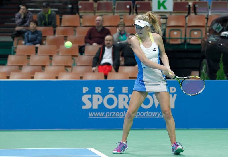 Tennis. Katowice Open. Agnieszka Radwanska - Yanina Wickmayer. 07.04.2015