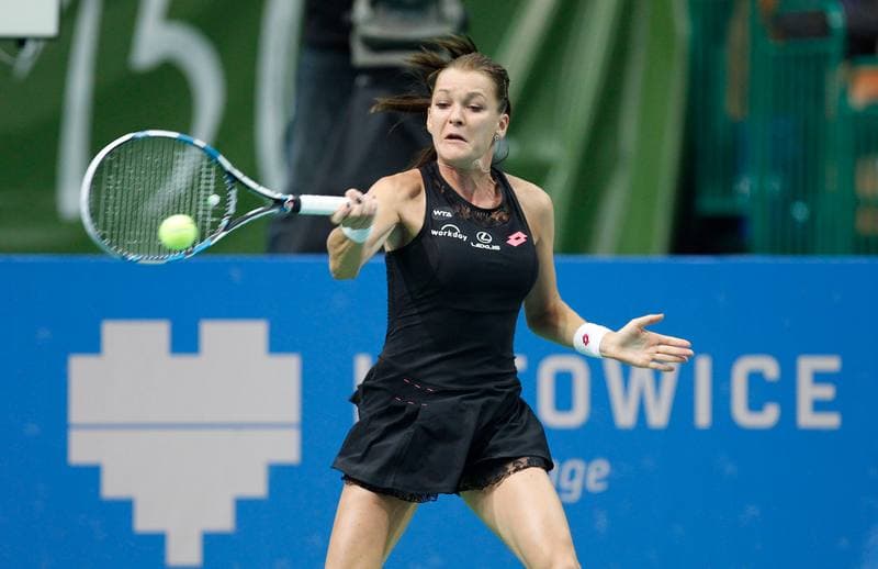 Tennis. Katowice Open. Agnieszka Radwanska - Yanina Wickmayer. 07.04.2015