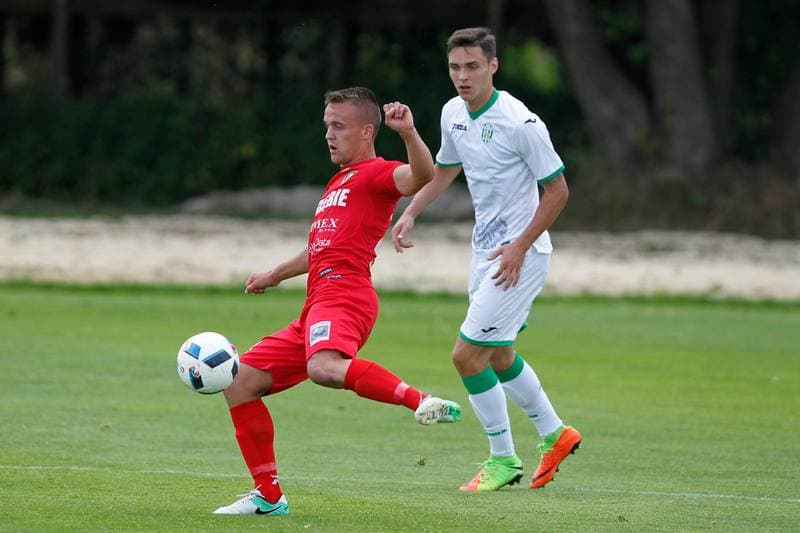 Football. Sparing. Zaglebie Sosnowiec - Karpaty Lwow. 01.07.2017