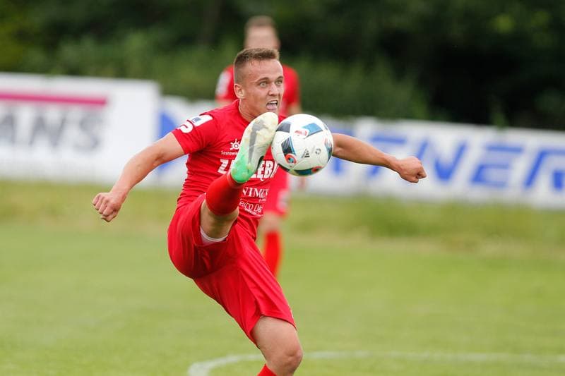 Football. Sparing. Zaglebie Sosnowiec - Karpaty Lwow. 01.07.2017