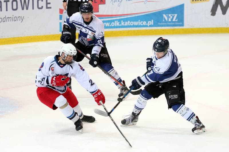Ice Hockey. Polska Hokej Liga. SMS PZHL Katowice - Automatyka Gdansk. 12.10.2017