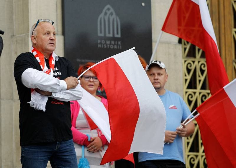 Protest KWW Stonoga Partia Polska. Katowice. 25.09.2015