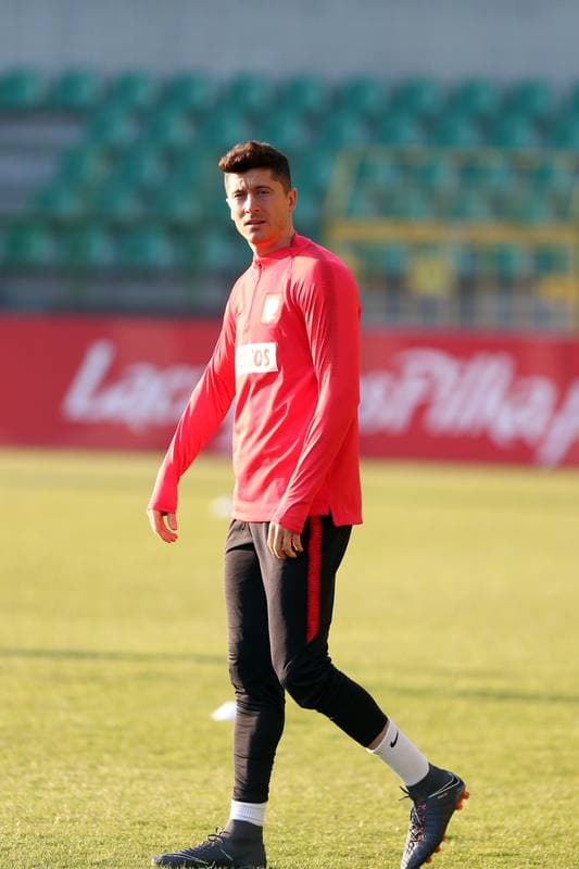 Football. Poland national team. Training. 25.03.2018