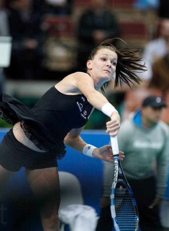 Tennis. Katowice Open. Agnieszka Radwanska - Yanina Wickmayer. 07.04.2015